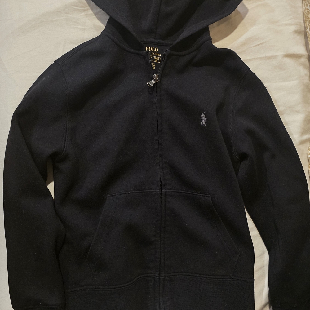 Polo by Ralph Lauren Kids Black Hoodie Jacket
